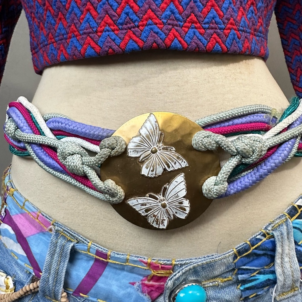 Brass Vintage Butterfly Belt waist tie
